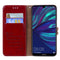 Business Style Oil Wax Texture Horizontal Flip Leather Case for Huawei Y7 (2019), with Holder & Card Slots & Wallet (Red)
