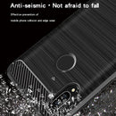 MOFI Brushed Texture Carbon Fiber Soft TPU Case for Huawei Honor Play (Black)