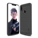 MOFI Brushed Texture Carbon Fiber Soft TPU Case for Huawei Honor Play (Grey)