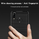 MOFI Brushed Texture Carbon Fiber Soft TPU Case for Huawei Honor Play (Grey)