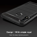 MOFI Brushed Texture Carbon Fiber Soft TPU Case for Huawei Honor Play (Blue)