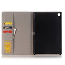 For Huawei MediaPad M5 10.8 inch Map Pattern Horizontal Flip PU Leather Case with Holder & Wallet (Yellow)