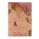 For Huawei MediaPad M5 10.8 inch Map Pattern Horizontal Flip PU Leather Case with Holder & Wallet (Brown)
