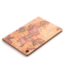 For Huawei MediaPad M5 10.8 inch Map Pattern Horizontal Flip PU Leather Case with Holder & Wallet (Brown)