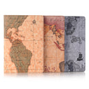 For Huawei MediaPad M5 10.8 inch Map Pattern Horizontal Flip PU Leather Case with Holder & Wallet (Brown)