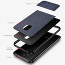 Shockproof Splicing PU + Cloth Protective Case for Huawei Mate 20 Pro (Grey)