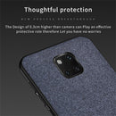 Shockproof Splicing PU + Cloth Protective Case for Huawei Mate 20 Pro (Grey)