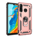 Armor Shockproof TPU + PC Protective Case for Huawei P30 Lite, with 360 Degree Rotation Holder (Rose Gold)