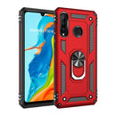 Armor Shockproof TPU + PC Protective Case for Huawei P30 Lite, with 360 Degree Rotation Holder (Red)