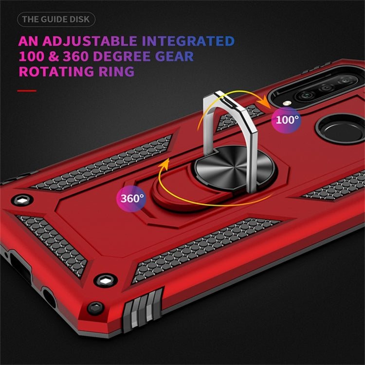 Armor Shockproof TPU + PC Protective Case for Huawei P30 Lite, with 360 Degree Rotation Holder (Silver)
