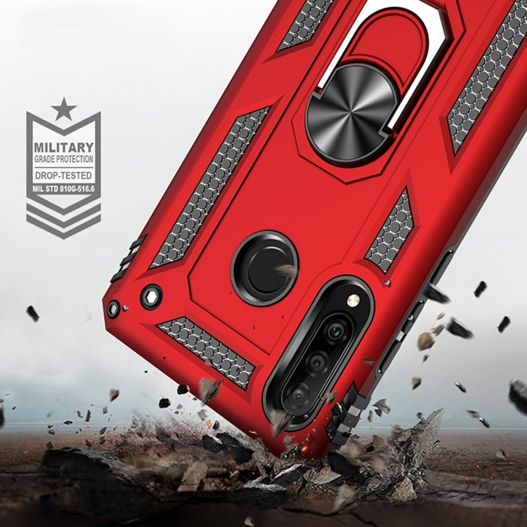 Armor Shockproof TPU + PC Protective Case for Huawei P30 Lite, with 360 Degree Rotation Holder (Silver)