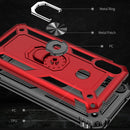 Armor Shockproof TPU + PC Protective Case for Huawei Y7 (2019), with 360 Degree Rotation Holder (Red)
