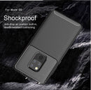 Beetle Shape Carbon Fiber Texture Shockproof TPU Case for Huawei Mate 20(Black)