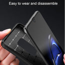 Beetle Shape Carbon Fiber Texture Shockproof TPU Case for Huawei Mate 20(Black)