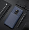 Beetle Shape Carbon Fiber Texture Shockproof TPU Case for Huawei Mate 20(Blue)