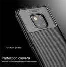 Beetle Shape Carbon Fiber Texture Shockproof TPU Case for Huawei Mate 20 Pro(Blue)