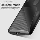 Beetle Shape Carbon Fiber Texture Shockproof TPU Case for Huawei Mate 20 Pro(Blue)