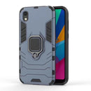 Panther PC + TPU Shockproof Protective Case for Huawei Honor 8S, with Magnetic Ring Holder(Navy Blue)