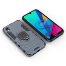 Panther PC + TPU Shockproof Protective Case for Huawei Honor 8S, with Magnetic Ring Holder(Navy Blue)
