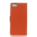 Knit Texture Horizontal Flip Leather Case for Huawei Y5 2018 / Y5 Prime 2018 / Honor 7S / Honor Play 7, with Holder & Card Slots & Photo Frame (Brown)