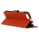 Knit Texture Horizontal Flip Leather Case for Huawei Y5 2018 / Y5 Prime 2018 / Honor 7S / Honor Play 7, with Holder & Card Slots & Photo Frame (Brown)