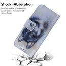 White Wolf Pattern Coloured Drawing Horizontal Flip Leather Case for Huawei Nova 4, with Holder & Card Slots & Wallet