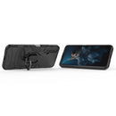 PC + TPU Shockproof Protective Case for Huawei Honor 20, with Magnetic Ring Holder (Black)