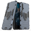PC + TPU Shockproof Protective Case for Huawei Honor 20, with Magnetic Ring Holder (Navy Blue)