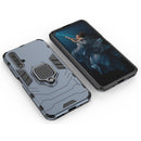 PC + TPU Shockproof Protective Case for Huawei Honor 20, with Magnetic Ring Holder (Navy Blue)