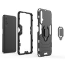 PC + TPU Shockproof Protective Case for Huawei Honor 20, with Magnetic Ring Holder (Navy Blue)