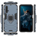 PC + TPU Shockproof Protective Case for Huawei Honor 20, with Magnetic Ring Holder (Navy Blue)