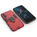 PC + TPU Shockproof Protective Case for Huawei Honor 20, with Magnetic Ring Holder (Red)