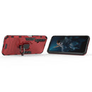 PC + TPU Shockproof Protective Case for Huawei Honor 20, with Magnetic Ring Holder (Red)