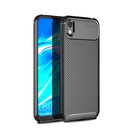 Carbon Fiber Texture Shockproof TPU Case for Huawei Honor 8S (Black)