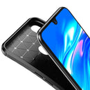 Carbon Fiber Texture Shockproof TPU Case for Huawei Honor 8S (Black)