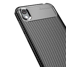 Carbon Fiber Texture Shockproof TPU Case for Huawei Honor 8S (Blue)
