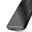 Carbon Fiber Texture Shockproof TPU Case for Huawei Honor 8S (Blue)