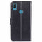 Lucky Clover Pressed Flowers Pattern Leather Case for Huawei Y6 2019, with Holder & Card Slots & Wallet & Hand Strap (Black)