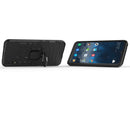 Shockproof PC + TPU Case with Magnetic Ring Holder for Huawei Y7 (2019)(Black)