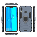 Shockproof PC + TPU Case with Magnetic Ring Holder for Huawei Y9 (2019) / Enjoy 9 Plus(Navy Blue)