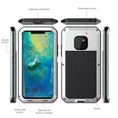 Tank Waterproof Dustproof Shockproof Aluminum Alloy + Silicone Case for Huawei Mate 20 Pro (Silver)