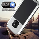 Tank Waterproof Dustproof Shockproof Aluminum Alloy + Silicone Case for Huawei Mate 20 Pro (Silver)