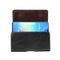 Men Lambskin Texture Multi-functional Universal Mobile Phone Waist Pack Leather Case for 6.9 Inch or Below Smartphones(Black)
