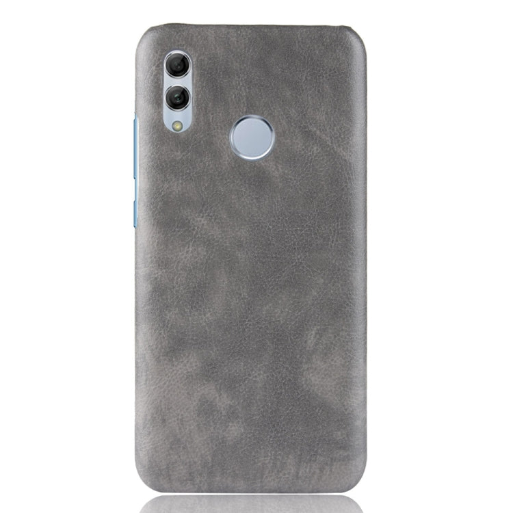 Shockproof Litchi Texture PC + PU Case for Huawei P Smart (2019) (Grey)