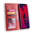 Magnetic Buckle Retro Texture Horizontal Flip Leather Case for Huawei Mate 20 Pro, with Holder & Card Slots & Wallet (Red)