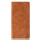 Magnetic Buckle Retro Texture Horizontal Flip Leather Case for Huawei Mate 20 Pro, with Holder & Card Slots & Wallet (Brown)