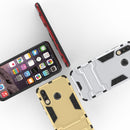 Shockproof PC + TPU Case for Huawei P30 Lite, with Holder(Red)