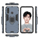 PC + TPU Shockproof Protective Case for Huawei Nova 4e, with Magnetic Ring Holder (Grey)