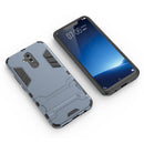 Shockproof PC + TPU Case for Huawei Mate 20 Lite, with Holder(Navy Blue)