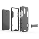 Shockproof PC + TPU Case for Huawei Mate 20 Lite, with Holder(Navy Blue)